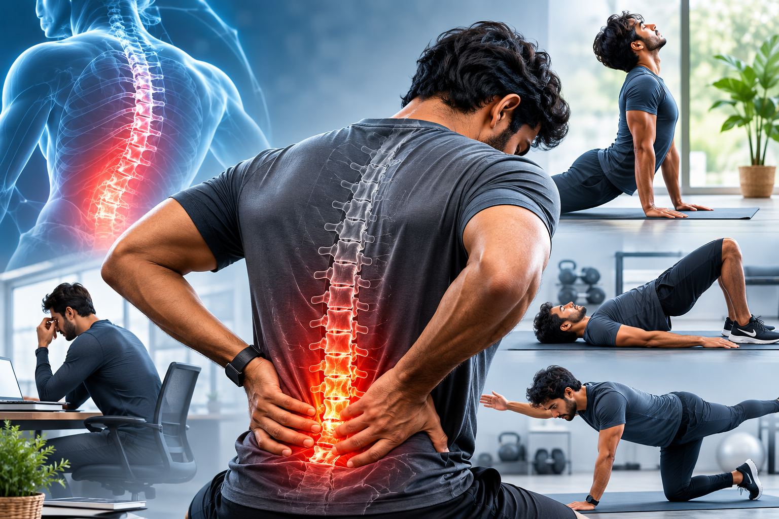 Back Pain: Causes, Symptoms, Treatment, Prevention, and a Complete 6-Week Recovery Workout Plan